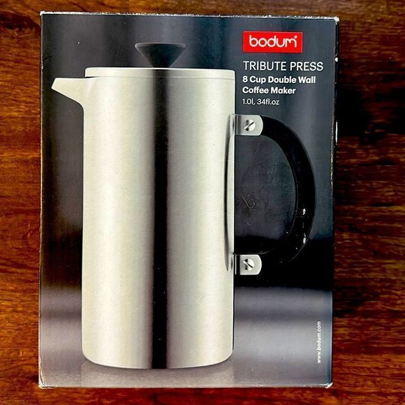 Bodum Kitchen Bodumtribute Press 7cup Double Wall Coffee Maker New